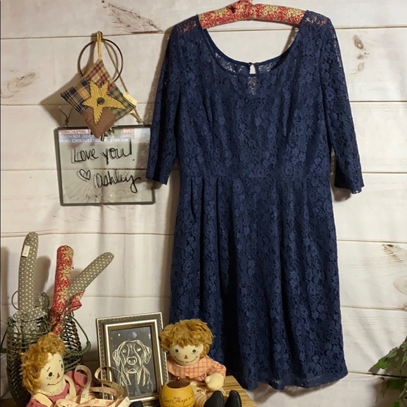 Miami; Midnight Blue; Midi; Shift Dress; L - Picture 3 of 7